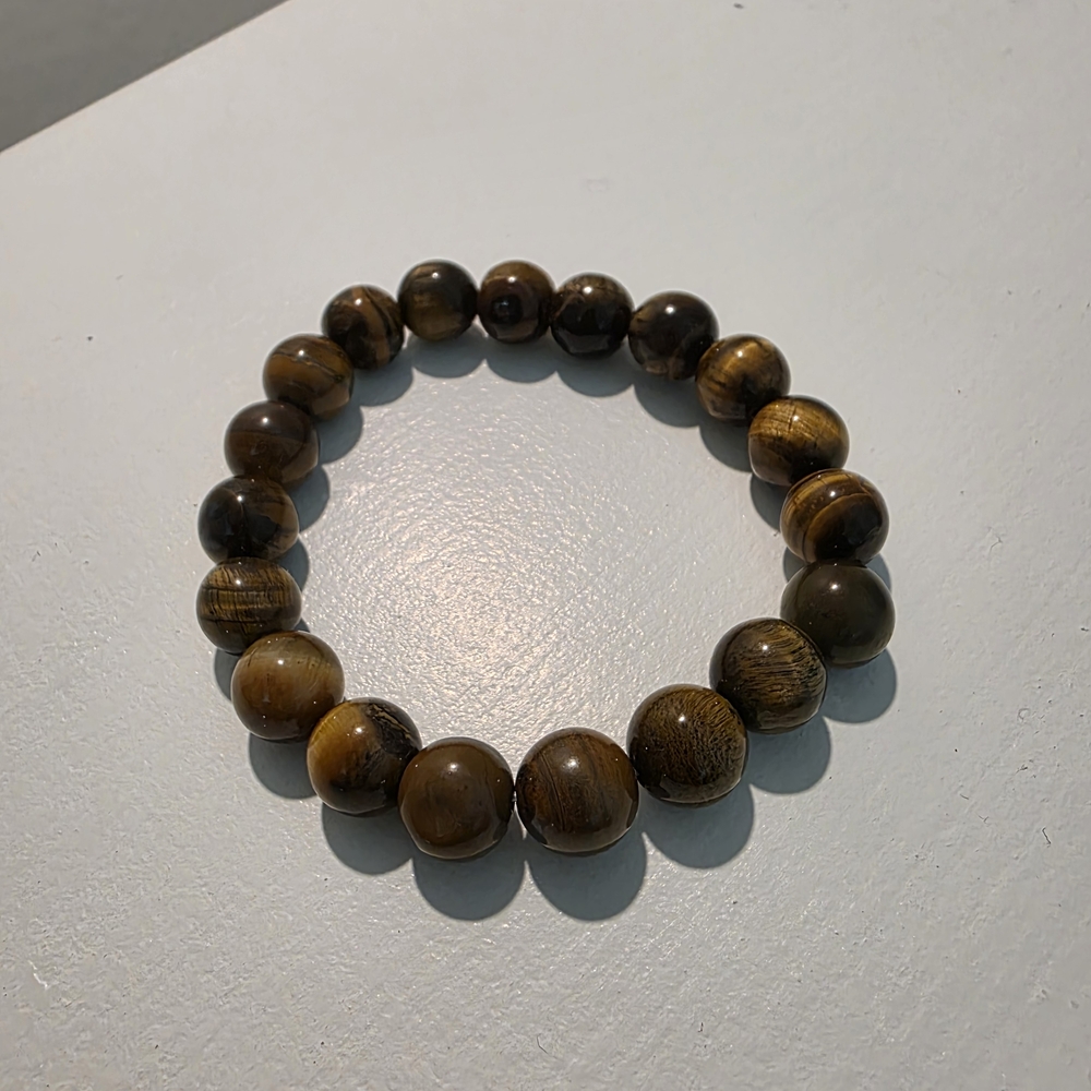 Elegant Tiger Eye Beaded Bracelet